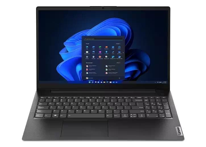 Lenovo V15 Iron Grey front view with display