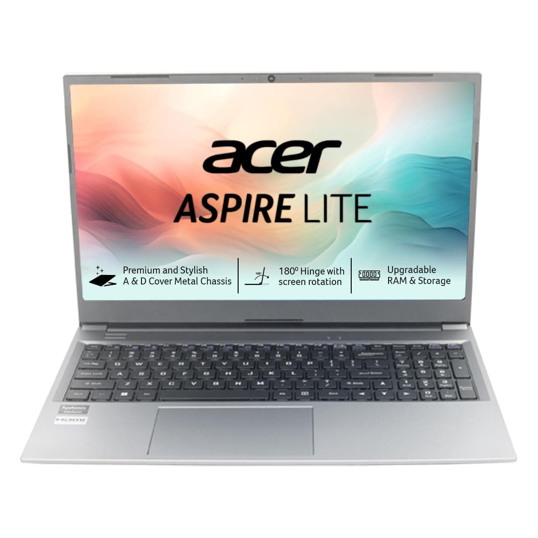 Acer Aspire Lite Steel Gray front view