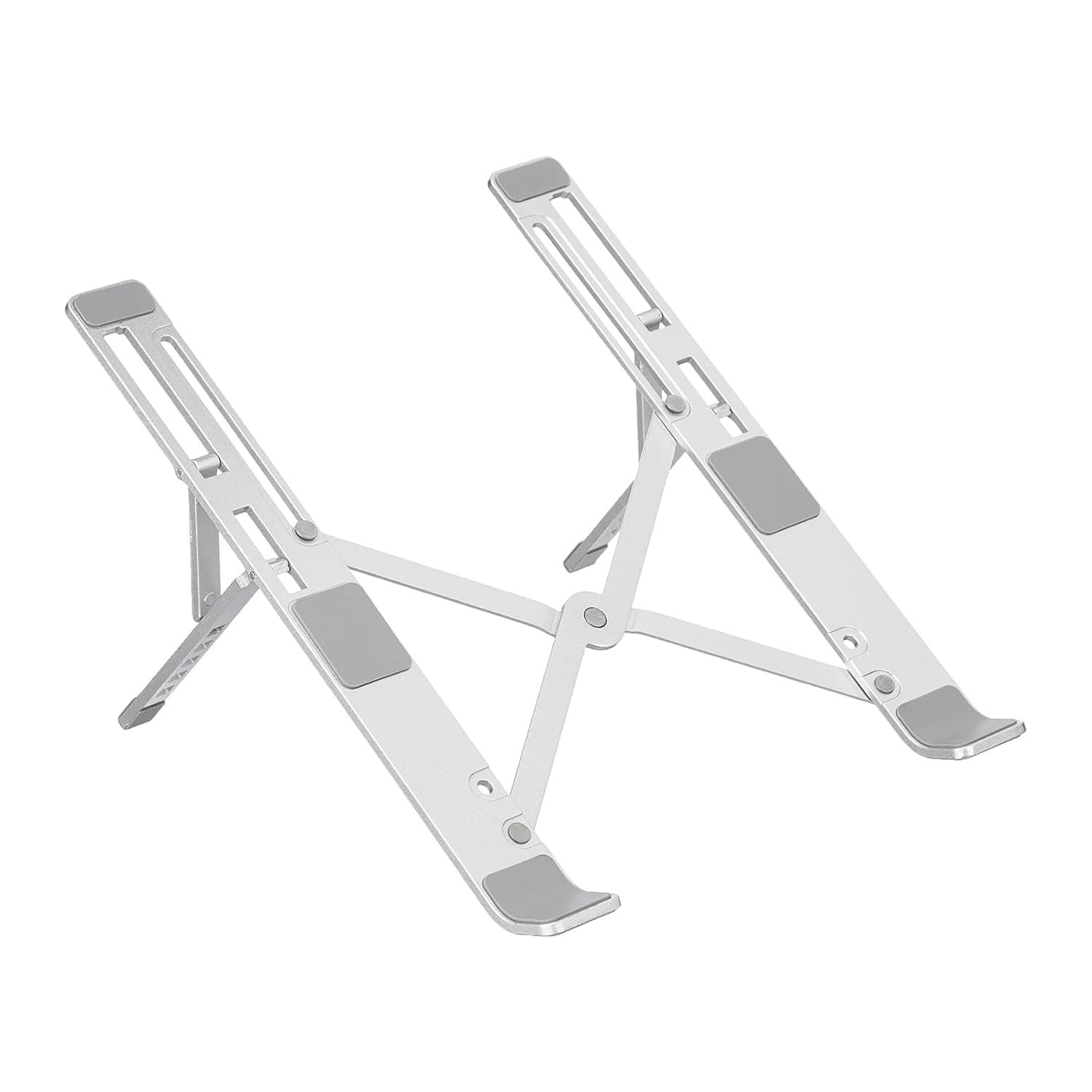 AmazonBasics aluminium laptop stand front view