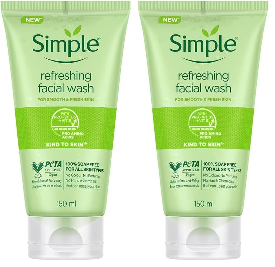 Simple Kind To Skin Refreshing Facial Wash pack of 2