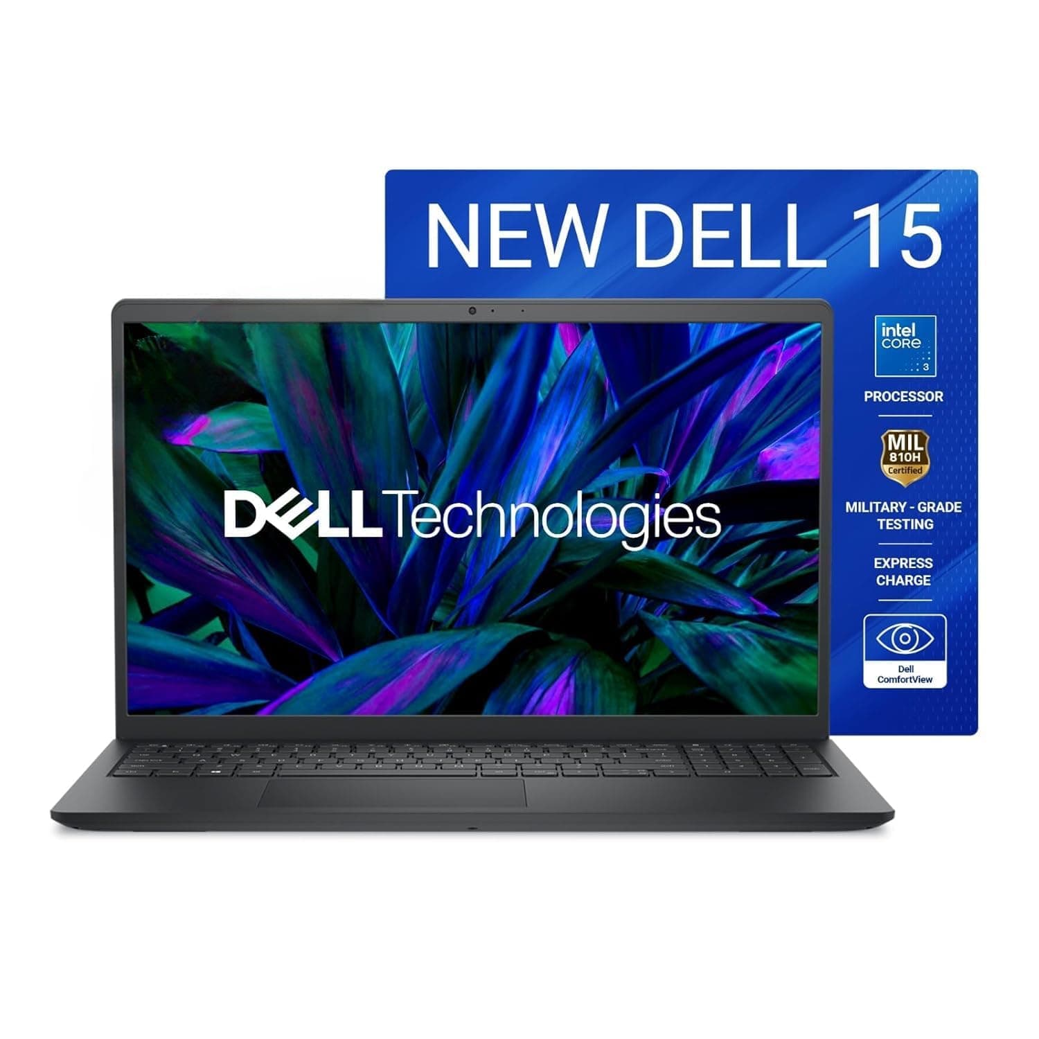 Dell Inspiron 15 Carbon Black front view