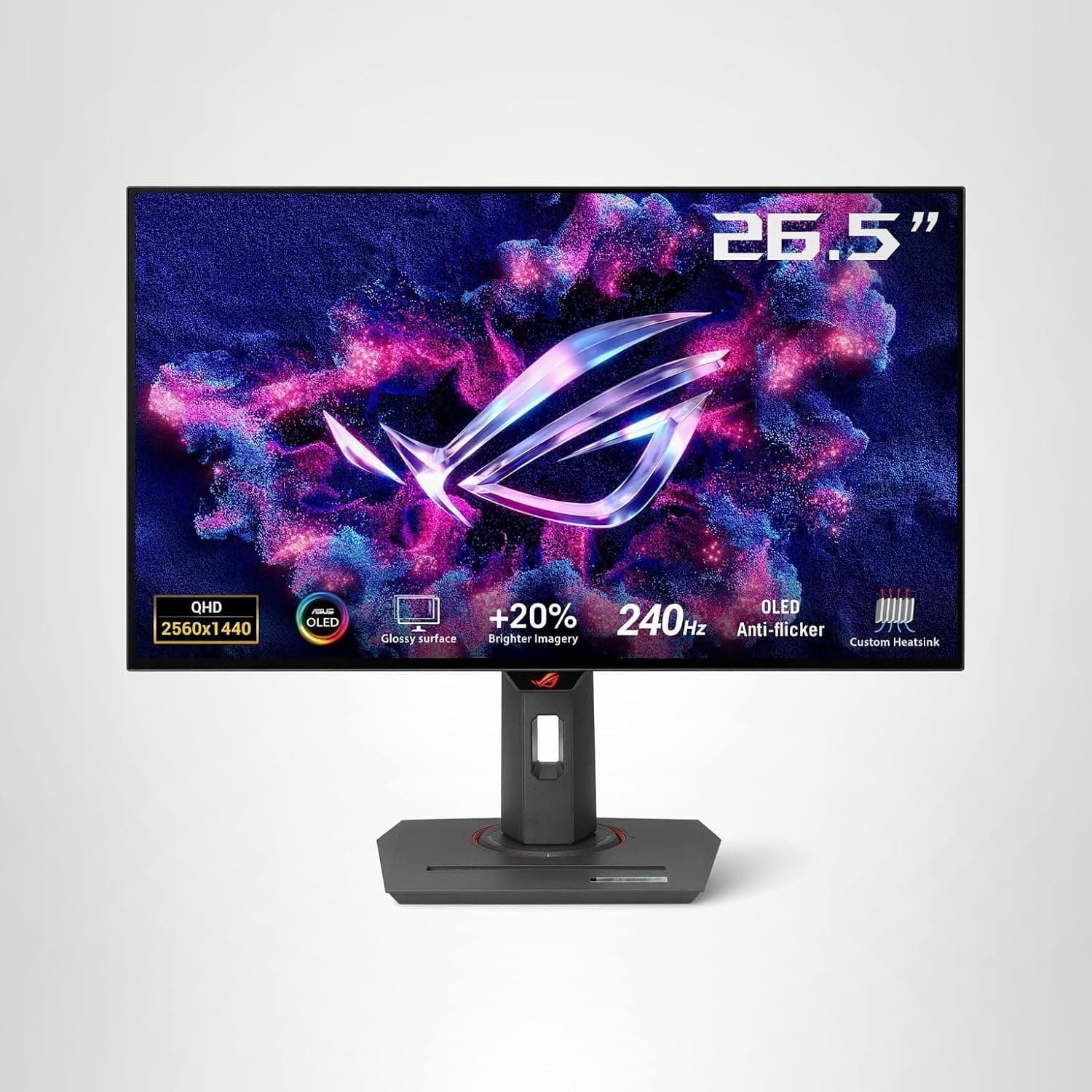 ASUS ROG Strix OLED XG27AQDMG 27-Inch 1440p Gaming Monitor front view